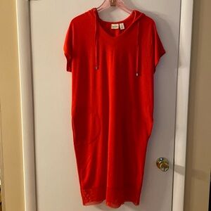 Chico's Coverup Hooded Dress